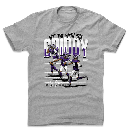 Justin Jefferson Men's Cotton T-Shirt | 500 LEVEL