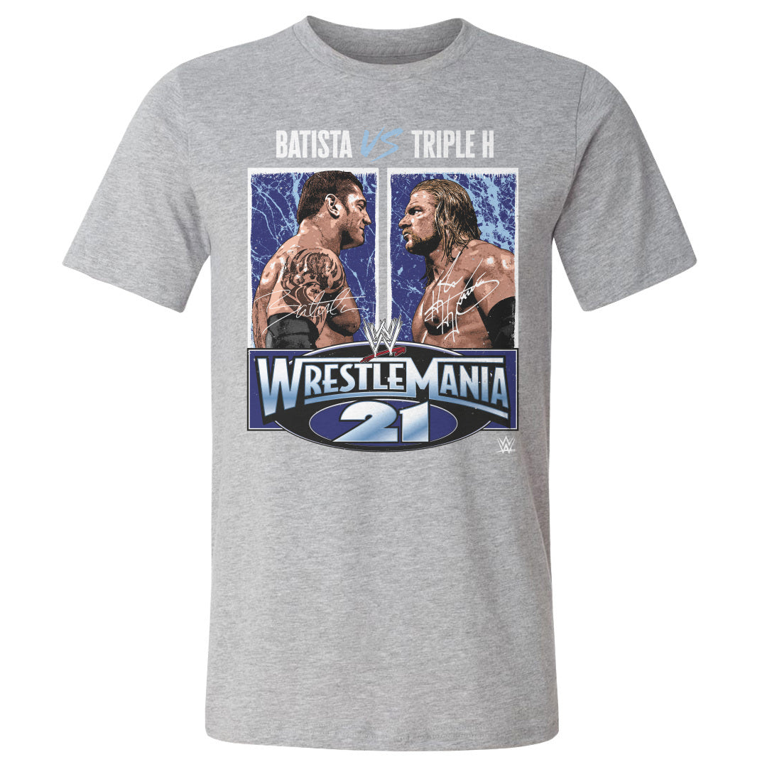 Triple H Shirt | Wrestlemania WWE Men's Cotton T-Shirt | 500 Level