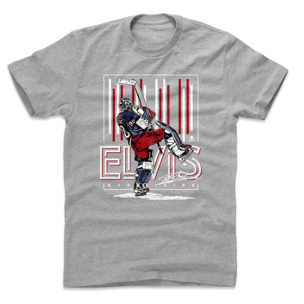 Elvis Merzlikins Men&#39;s Cotton T-Shirt | 500 LEVEL