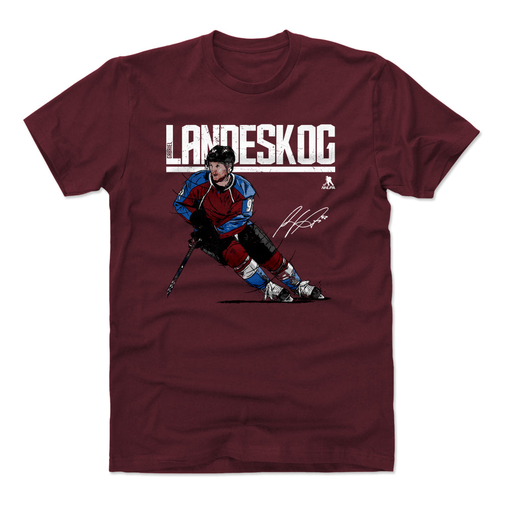 Gabriel Landeskog Men's Cotton T-Shirt | 500 LEVEL