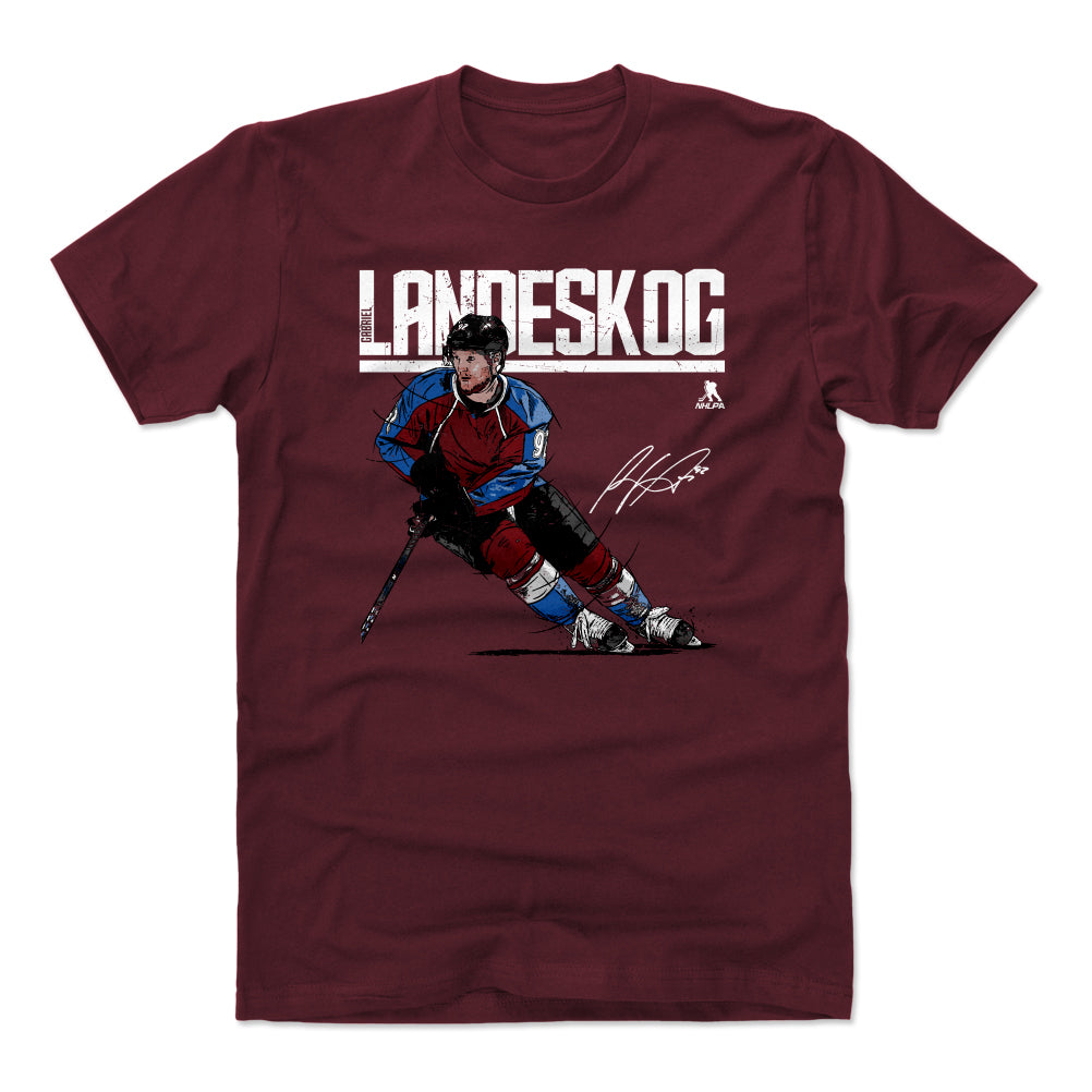 Gabriel Landeskog Men&#39;s Cotton T-Shirt | 500 LEVEL