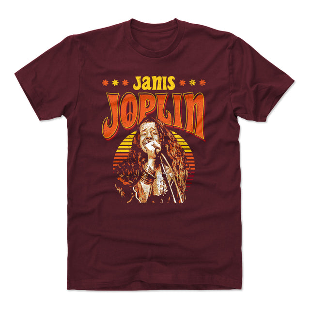 Janis Joplin Men's Cotton T-Shirt | 500 LEVEL
