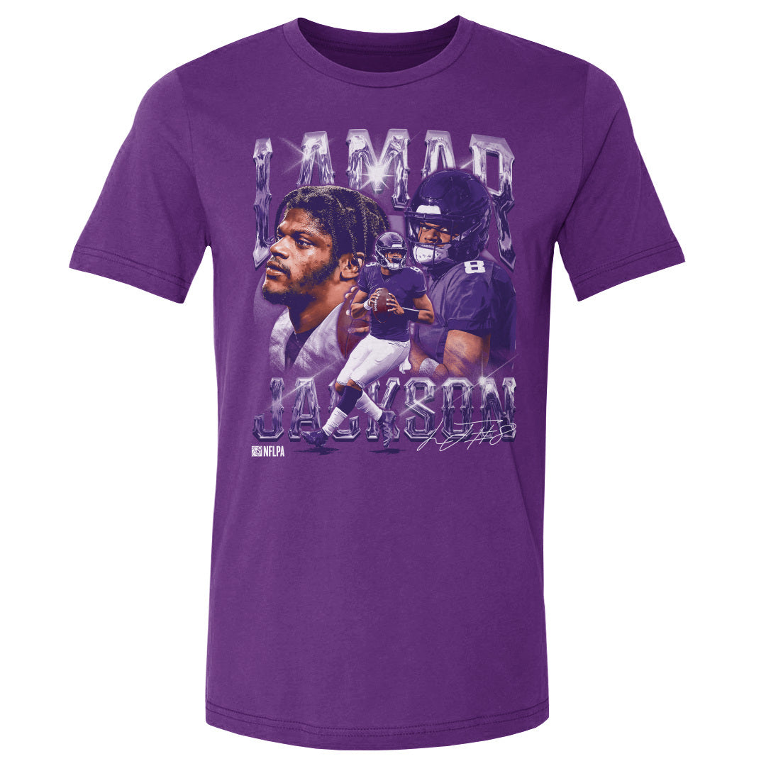 Lamar Jackson Men's Cotton T-Shirt | 500 LEVEL
