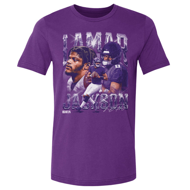Lamar Jackson Men's Cotton T-Shirt | 500 LEVEL