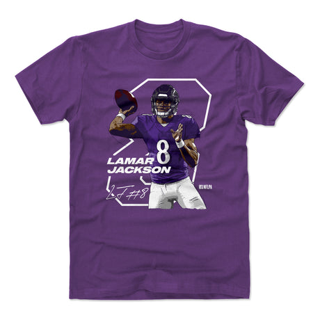 Lamar Jackson Men's Cotton T-Shirt | 500 LEVEL