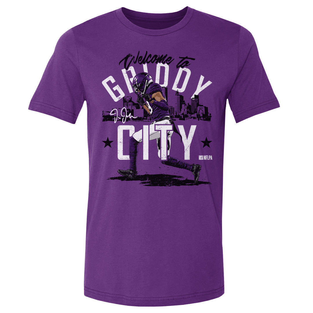 Justin Jefferson Men's Cotton T-Shirt | 500 LEVEL