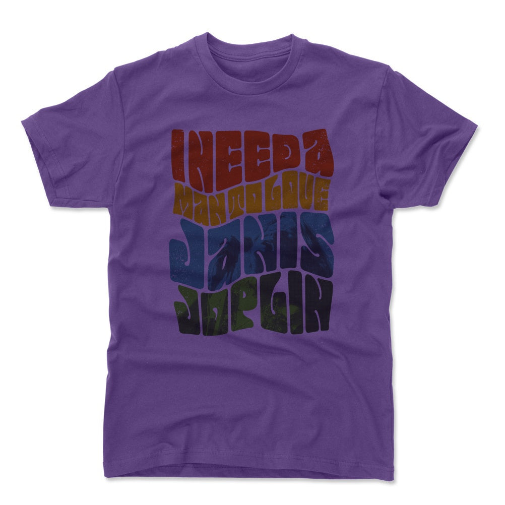 Janis Joplin Men's Cotton T-Shirt | 500 LEVEL