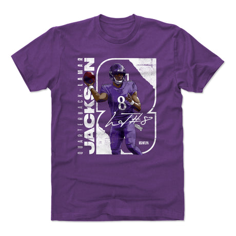 Lamar Jackson Men's Cotton T-Shirt | 500 LEVEL