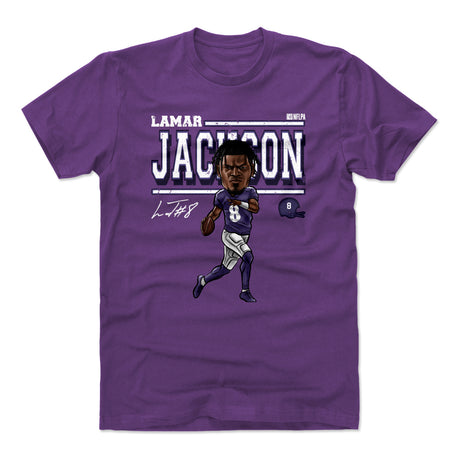 Lamar Jackson Men's Cotton T-Shirt | 500 LEVEL