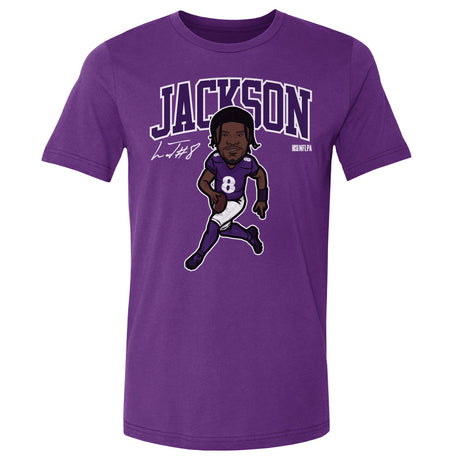Lamar Jackson Men's Cotton T-Shirt | 500 LEVEL