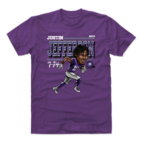 Justin Jefferson Men's Cotton T-Shirt | 500 LEVEL
