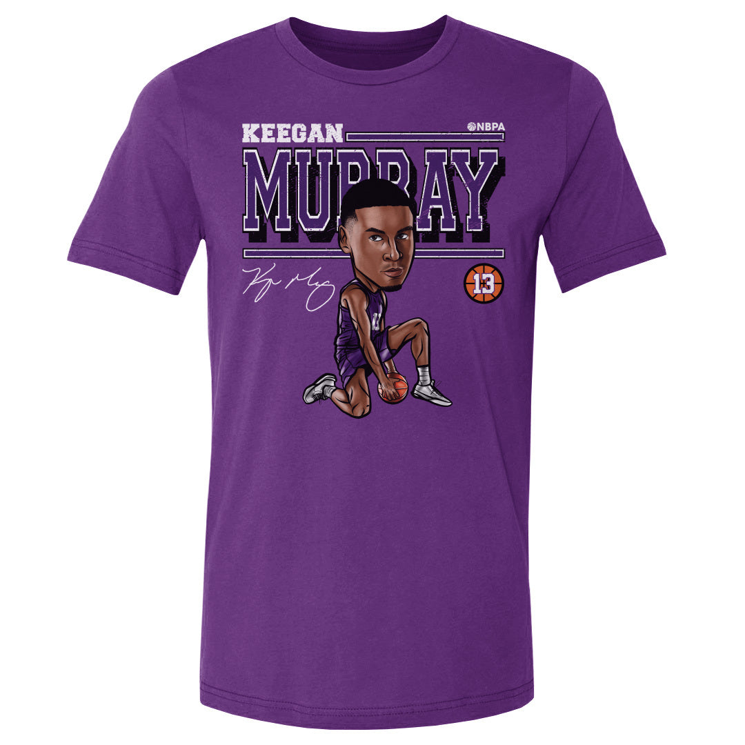 Keegan Murray Men's Cotton T-Shirt - Purple - Sacramento | 500 Level