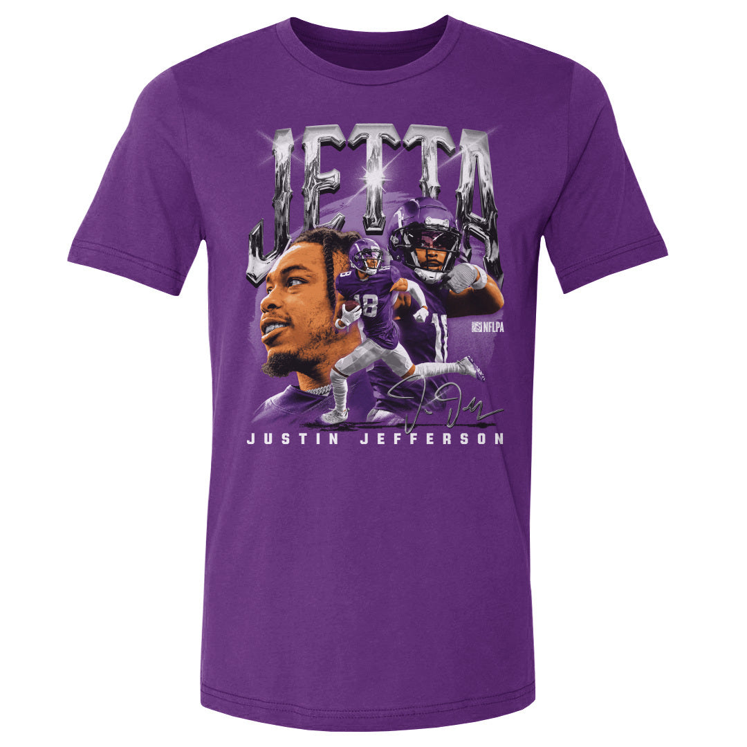 Justin Jefferson Shirt | Minnesota Football Men's Cotton T-Shirt