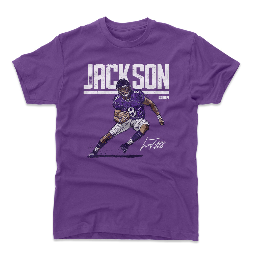 Lamar Jackson Men's Cotton T-Shirt | 500 LEVEL