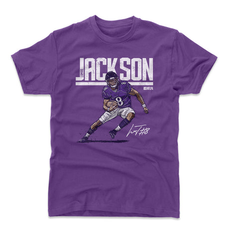 Lamar Jackson Men's Cotton T-Shirt | 500 LEVEL