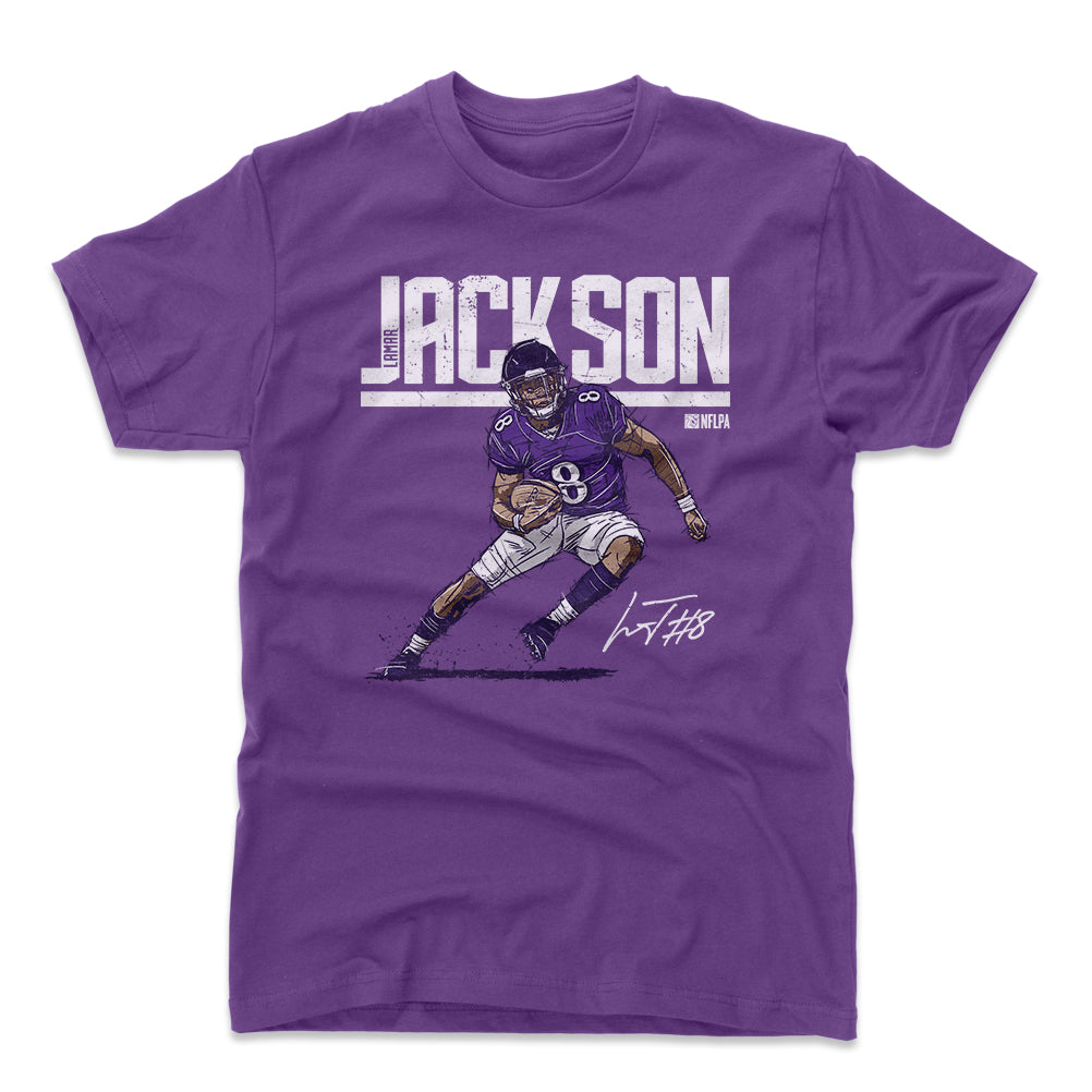 Lamar Jackson Men&#39;s Cotton T-Shirt | 500 LEVEL