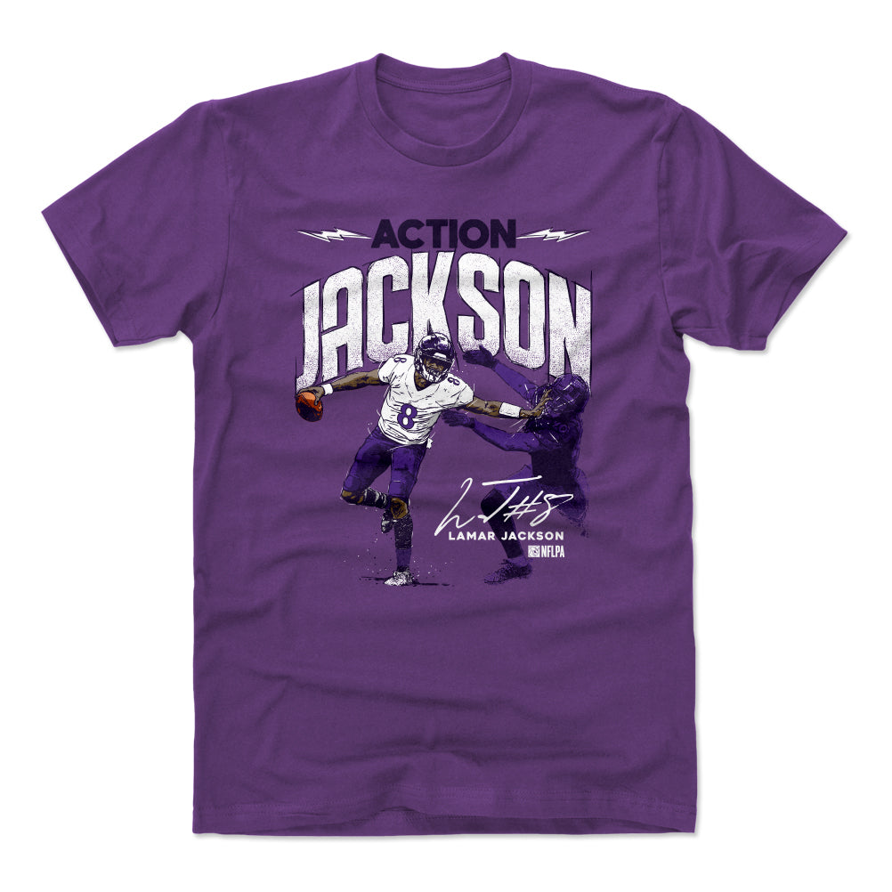 Lamar Jackson Men's Cotton T-Shirt | 500 LEVEL