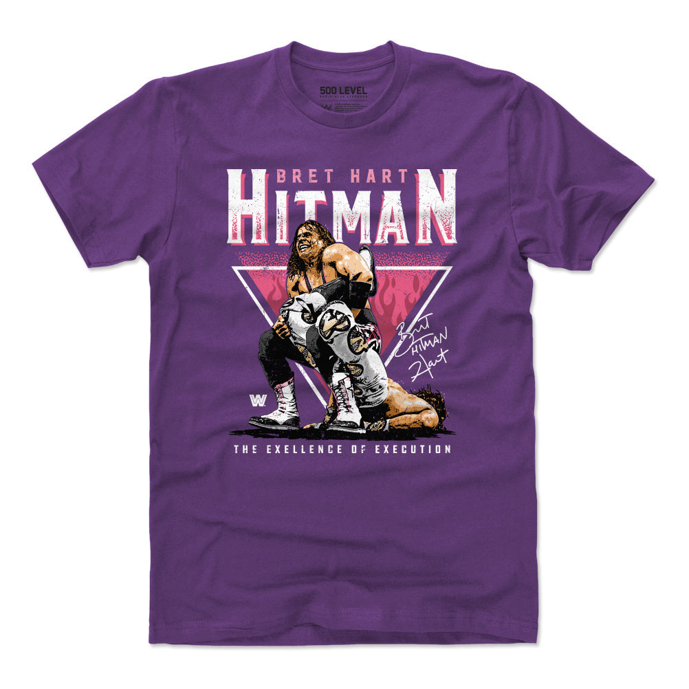 Bret Hart Men's Cotton T-Shirt | 500 LEVEL