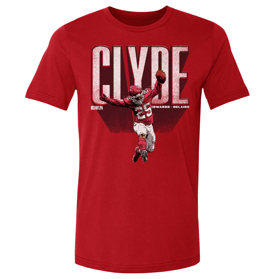 Clyde Edwards-Helaire Men&#39;s Cotton T-Shirt | 500 LEVEL