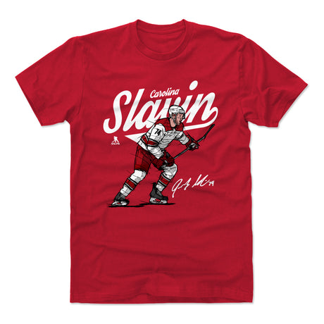 Jaccob Slavin Men's Cotton T-Shirt | 500 LEVEL
