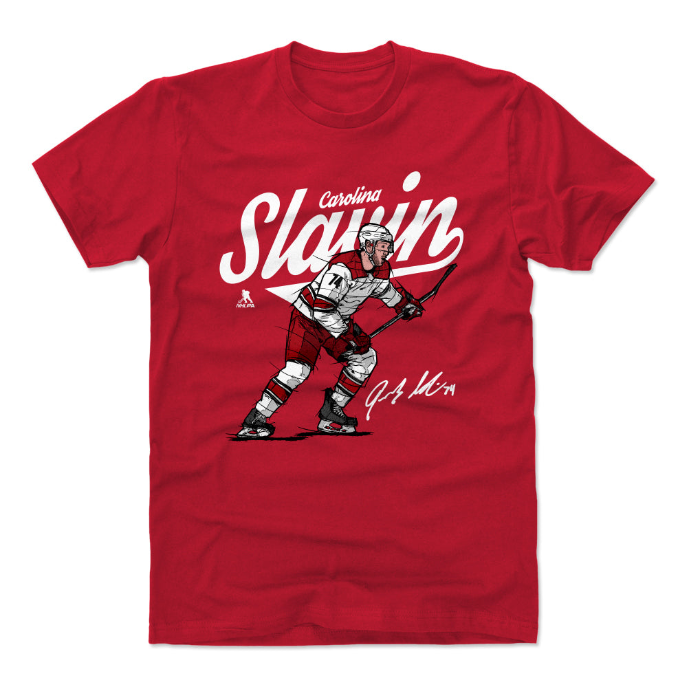Jaccob Slavin Men&#39;s Cotton T-Shirt | 500 LEVEL