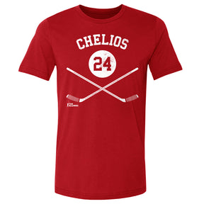 Chris Chelios Men's Cotton T-Shirt | 500 LEVEL