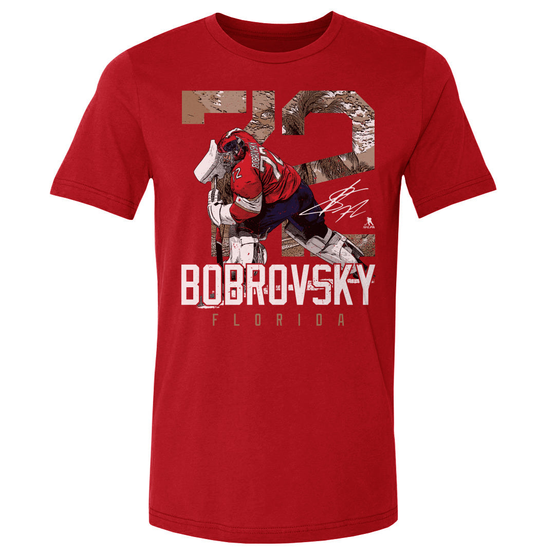 Sergei Bobrovsky Men's Cotton T-Shirt | 500 LEVEL