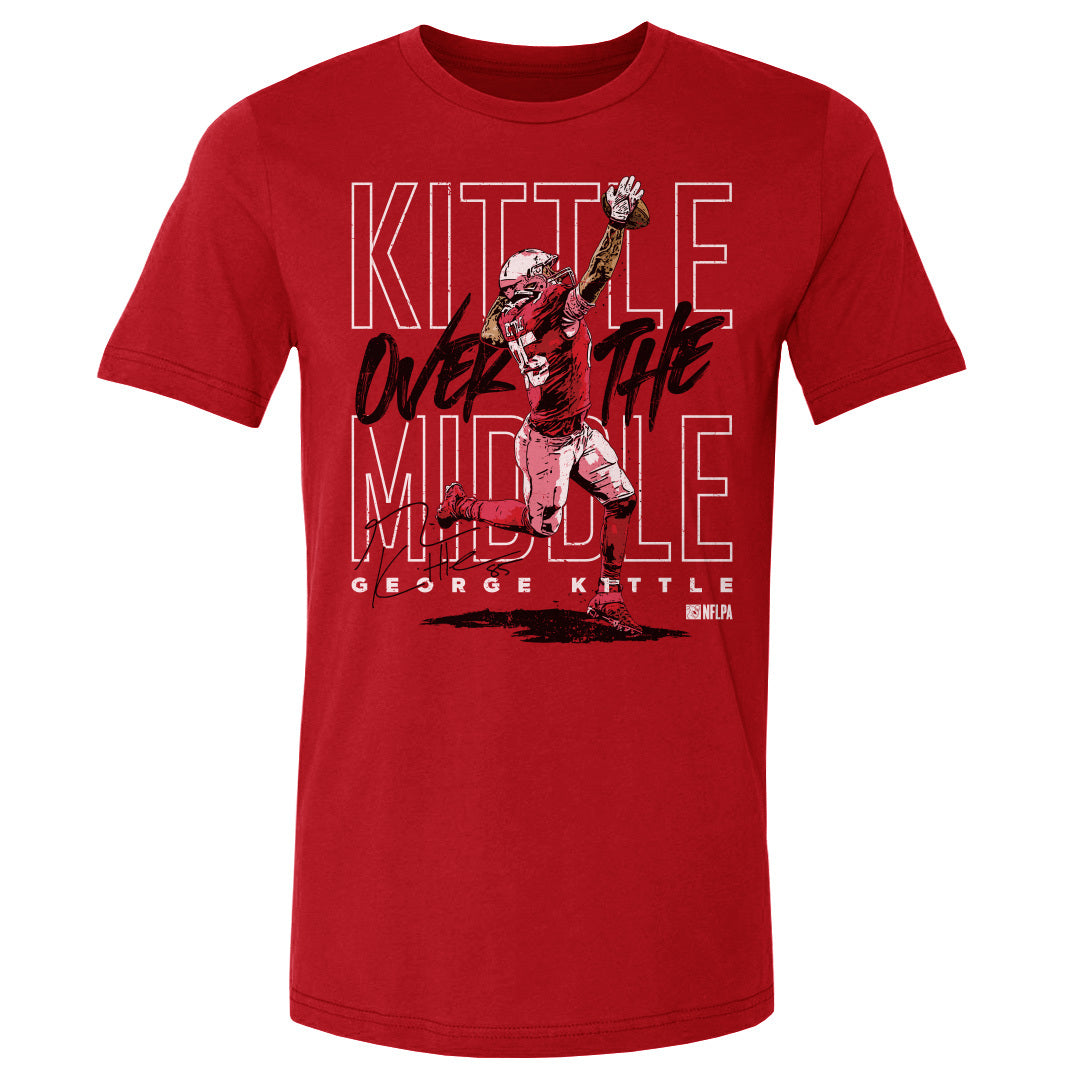 George Kittle Men&#39;s Cotton T-Shirt | 500 LEVEL