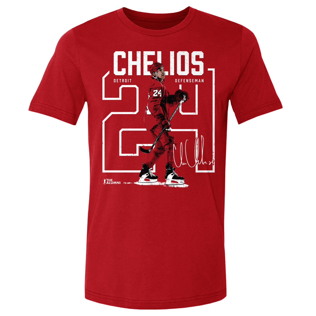 Chris Chelios Men's Cotton T-Shirt | 500 LEVEL