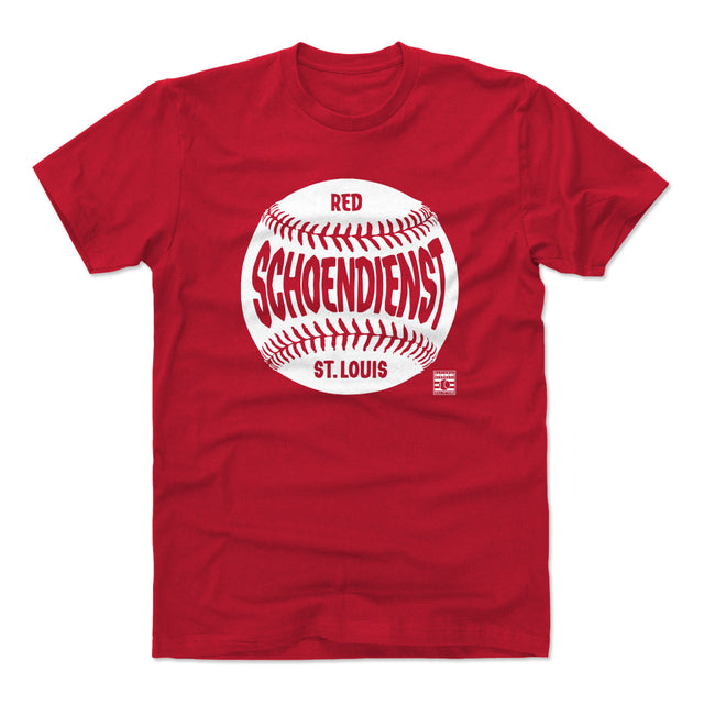 Red Schoendienst Men's Cotton T-Shirt | 500 LEVEL