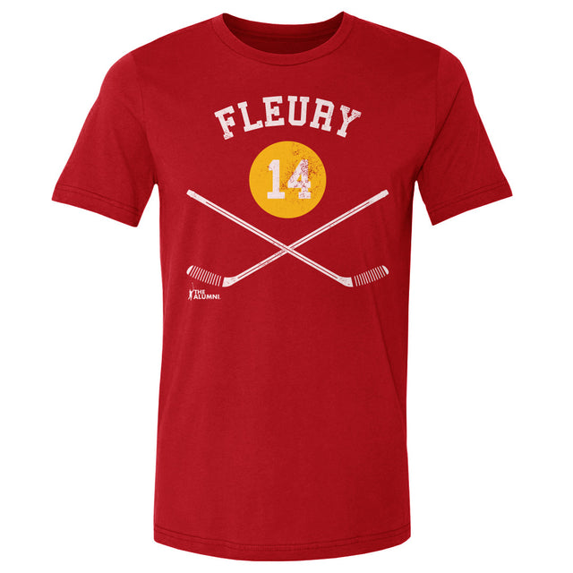 Theo Fleury Men's Cotton T-Shirt | 500 LEVEL