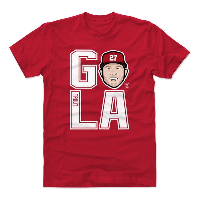 Mike Trout Men's Cotton T-Shirt | 500 LEVEL