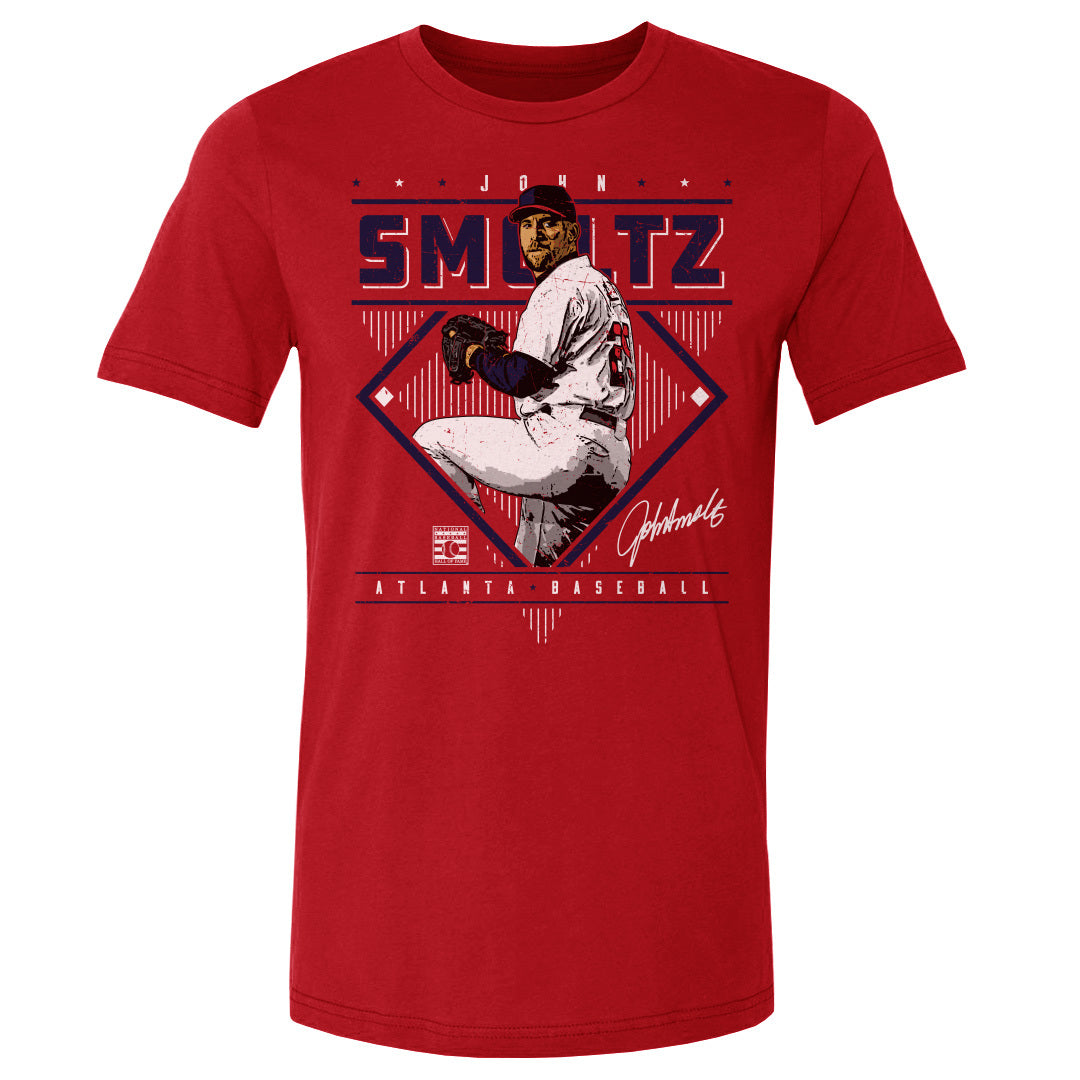 John Smoltz Men's Cotton T-Shirt - Red - Atlanta | 500 Level