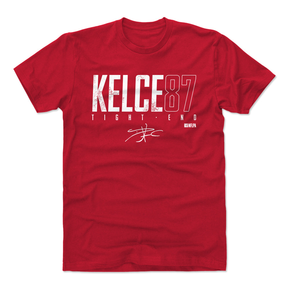 Travis Kelce Men&#39;s Cotton T-Shirt | 500 LEVEL
