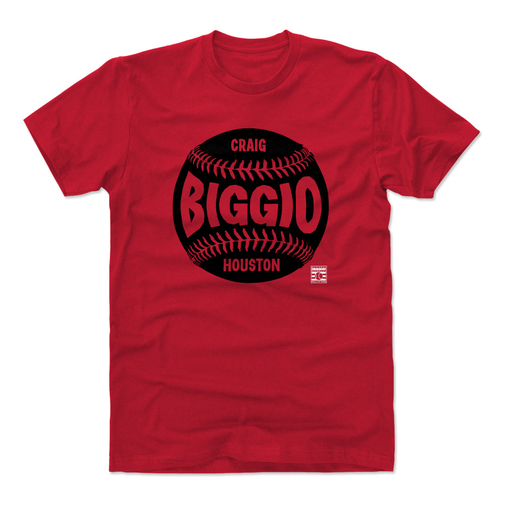 Craig Biggio Shirt, Houston Baseball Hall of Fame Men's Cotton T-Shirt