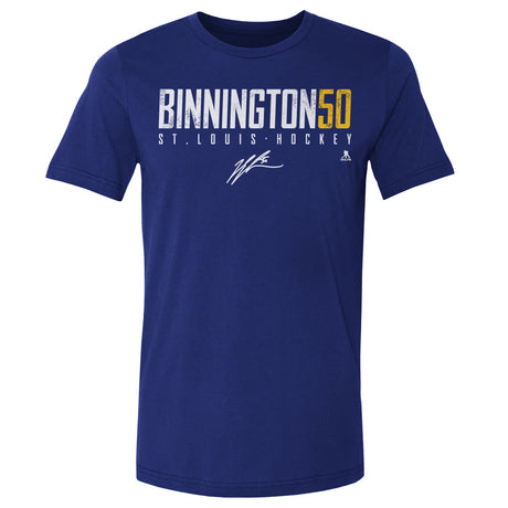 Jordan Binnington Men's Cotton T-Shirt | 500 LEVEL