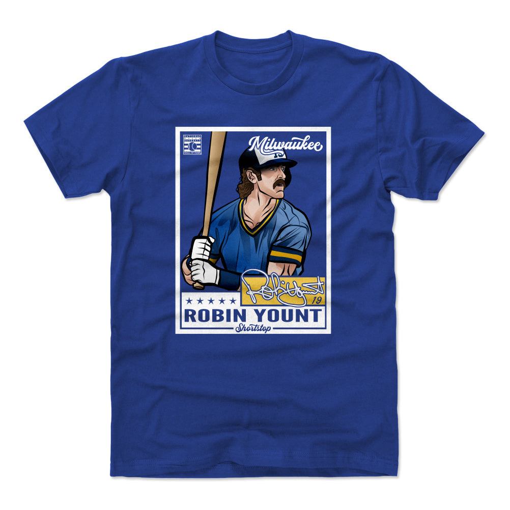 Milwaukee Brewers Men's 500 Level Robin Yount Milwaukee Blue Shirt