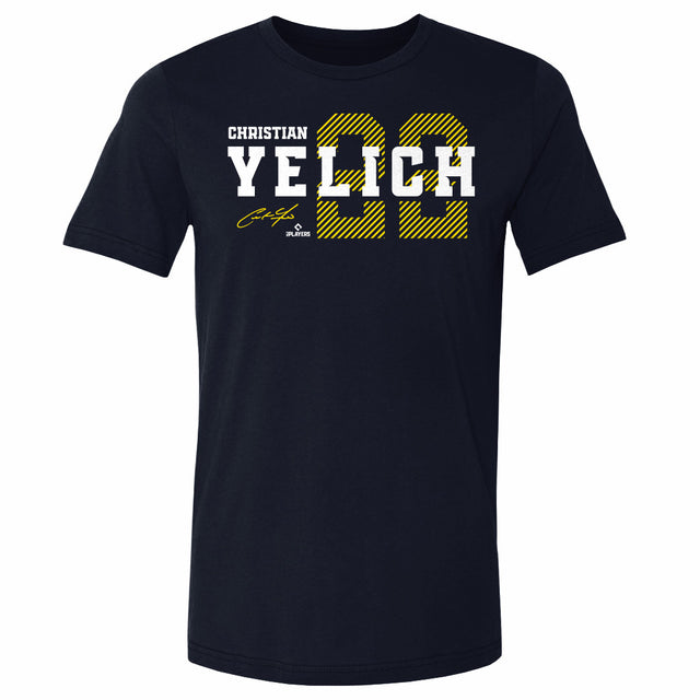 Christian Yelich Men's Cotton T-Shirt | 500 LEVEL