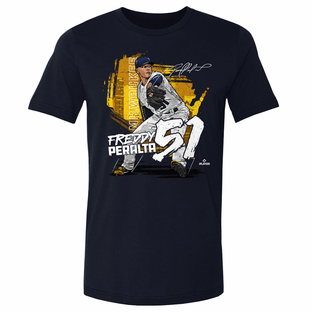 Freddy Peralta Men&#39;s Cotton T-Shirt | 500 LEVEL