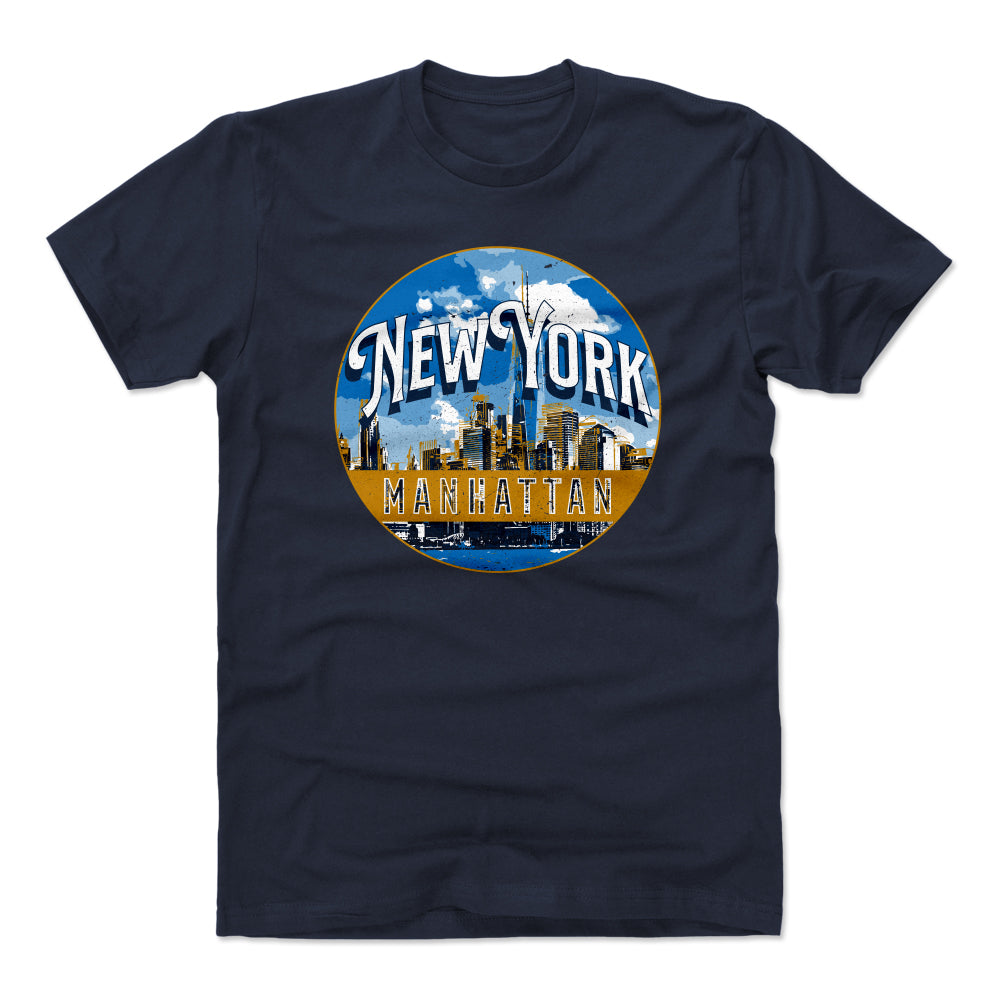 Manhattan Men's Cotton T-Shirt | 500 LEVEL