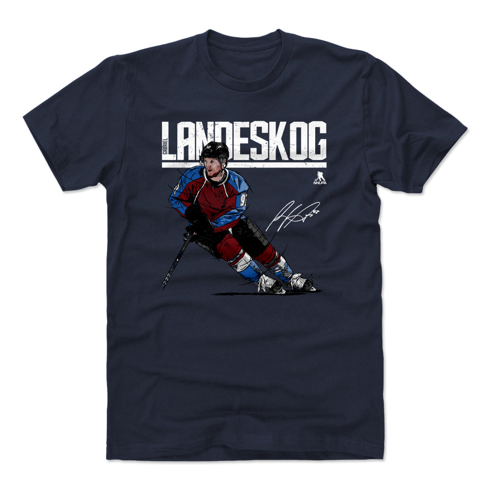 Gabriel Landeskog Men's Cotton T-Shirt | 500 LEVEL