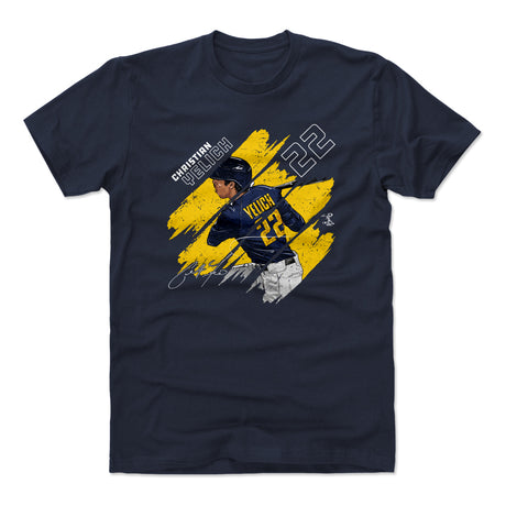 Christian Yelich Men's Cotton T-Shirt | 500 LEVEL