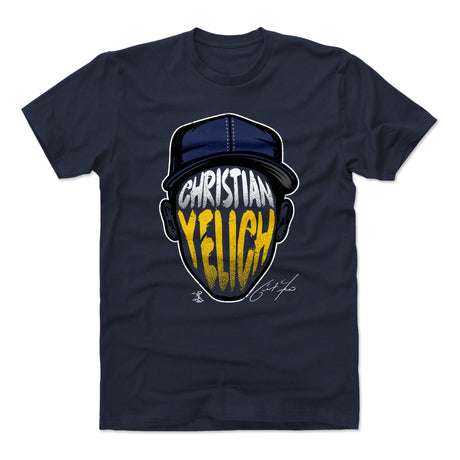 Christian Yelich Men's Cotton T-Shirt | 500 LEVEL