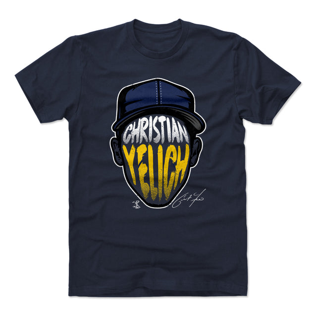 Christian Yelich Men's Cotton T-Shirt | 500 LEVEL