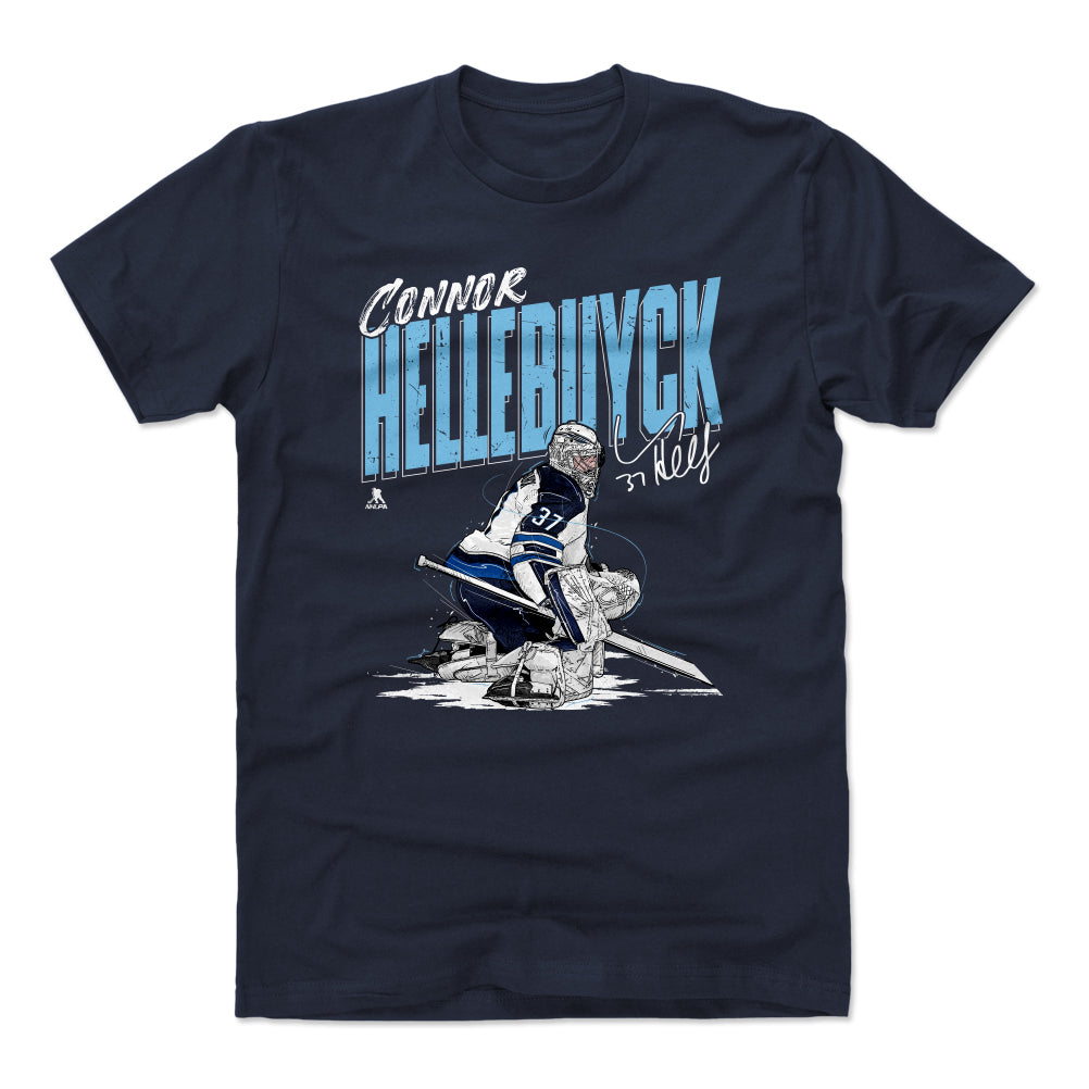 Connor Hellebuyck Men&#39;s Cotton T-Shirt | 500 LEVEL
