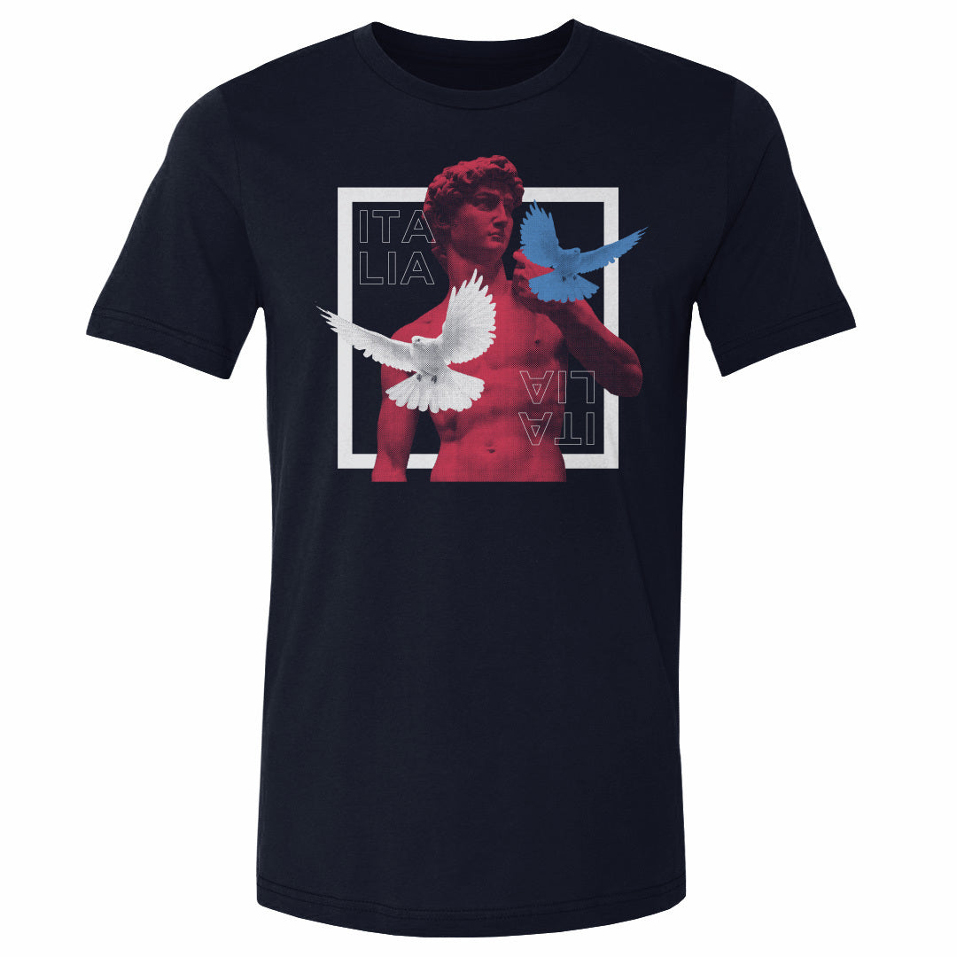 Italy Men's Cotton T-Shirt | 500 LEVEL