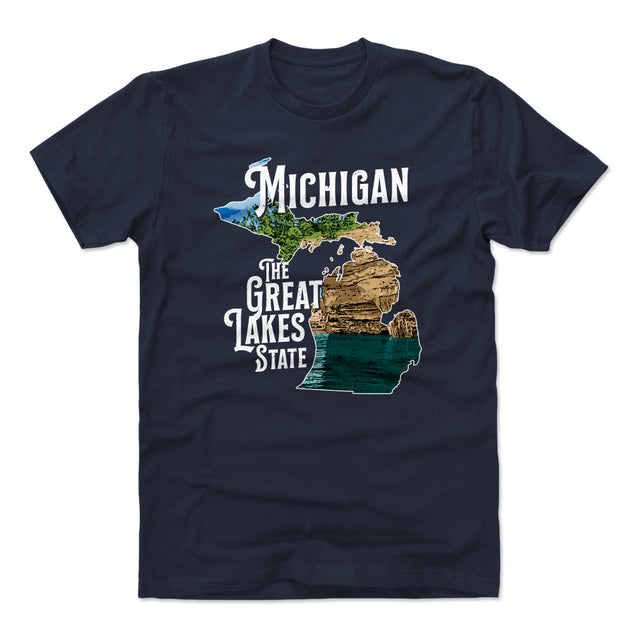 Michigan Men's Cotton T-Shirt | 500 LEVEL