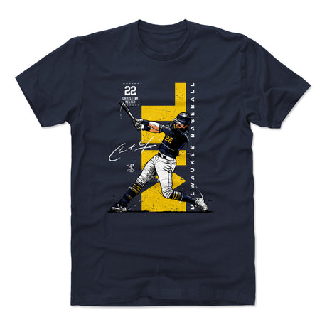 Christian Yelich Men's Cotton T-Shirt | 500 LEVEL