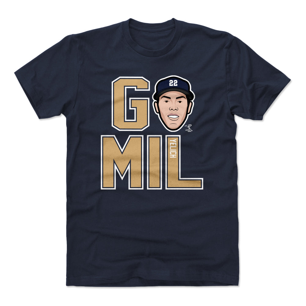 Christian Yelich Men's Cotton T-Shirt | 500 LEVEL