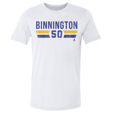 Jordan Binnington Men's Cotton T-Shirt | 500 LEVEL